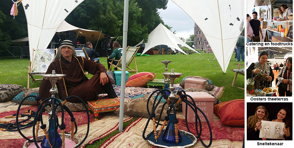 De shisha terras van Nederland